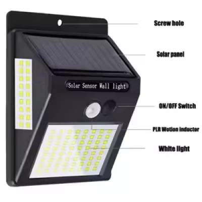 Auto ON/OFF Dual Sensor Solar Wall Light secondary